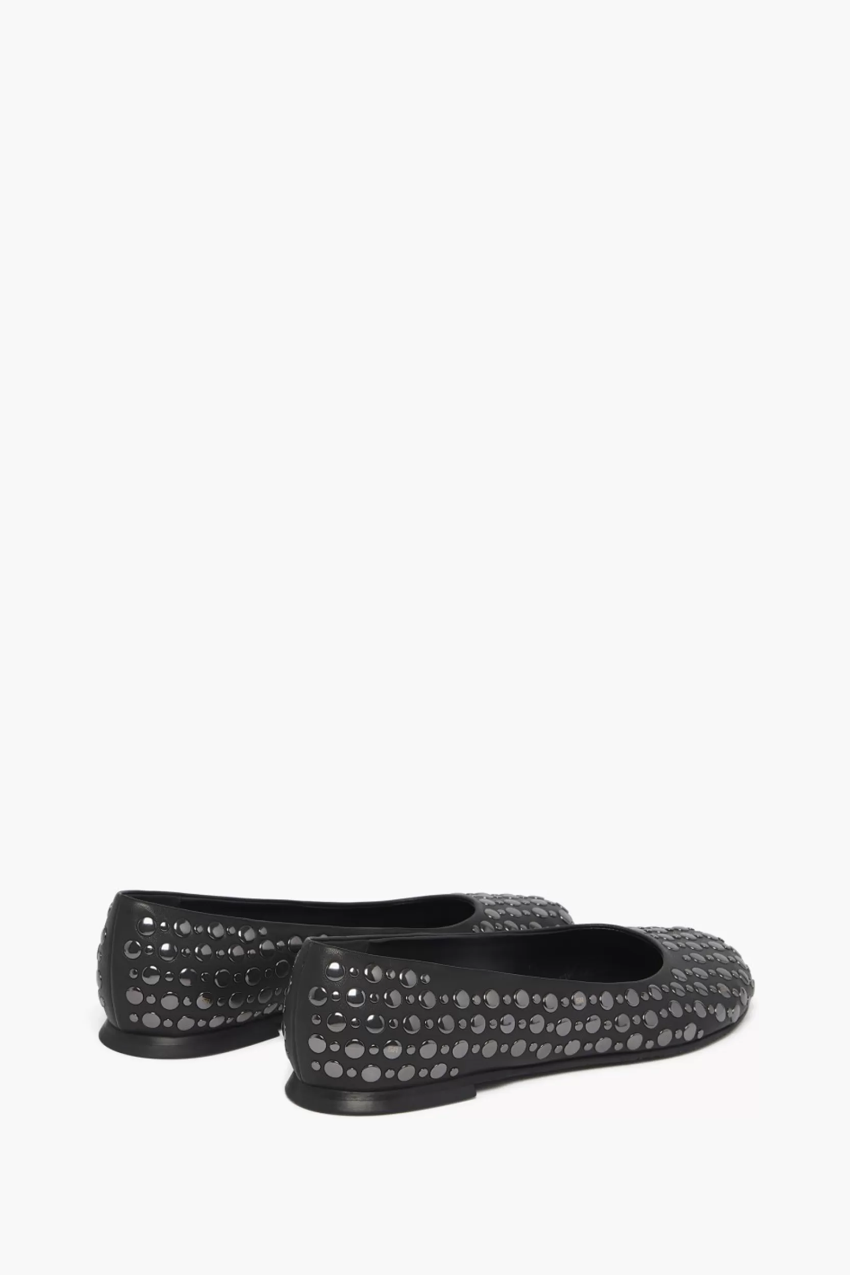 Sonia Rykiel Ballerines En Cuir Noir A Clous Noir / Noir Outlet