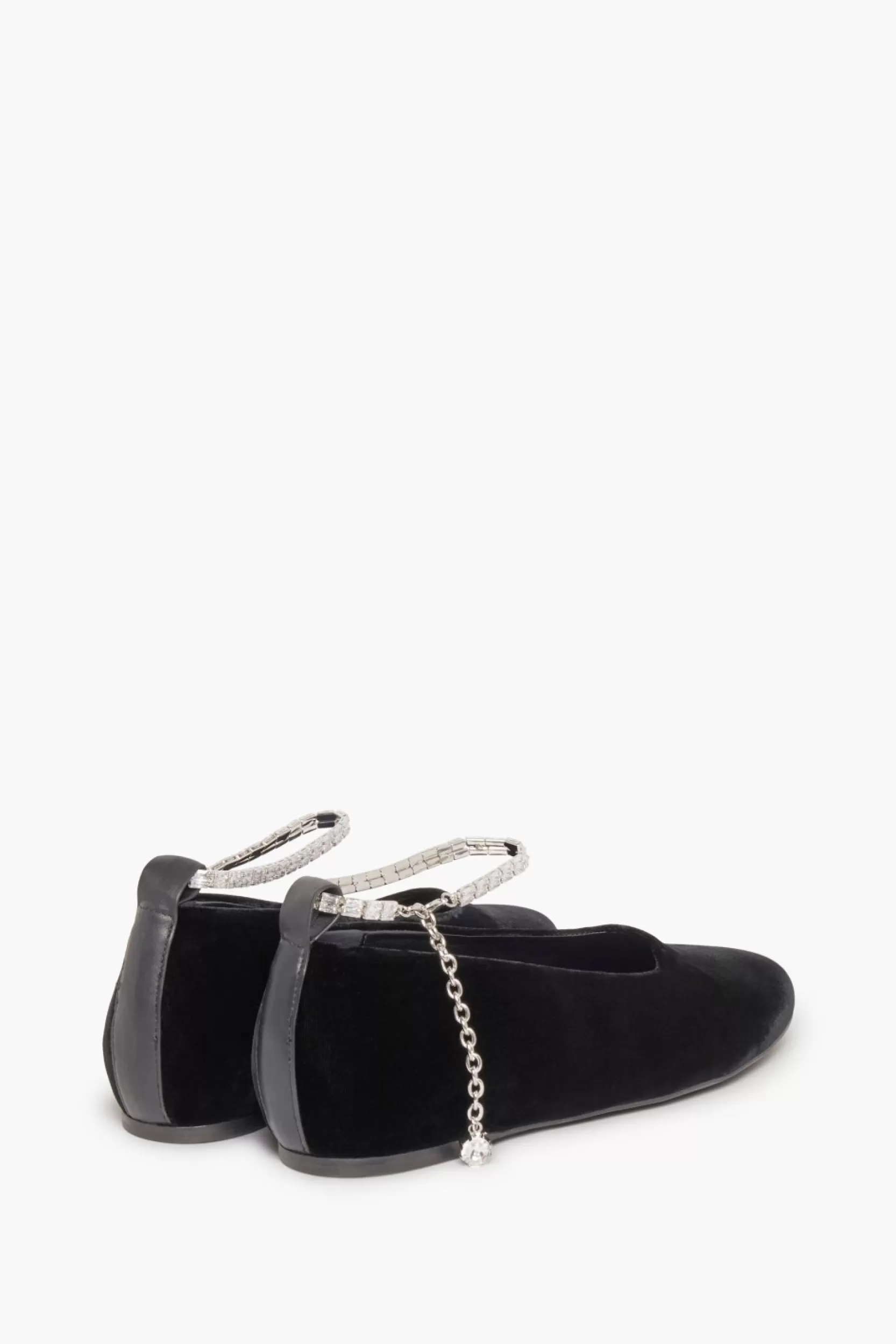 Sonia Rykiel Ballerines En Velours Noir A Bride Noir / Noir Clearance