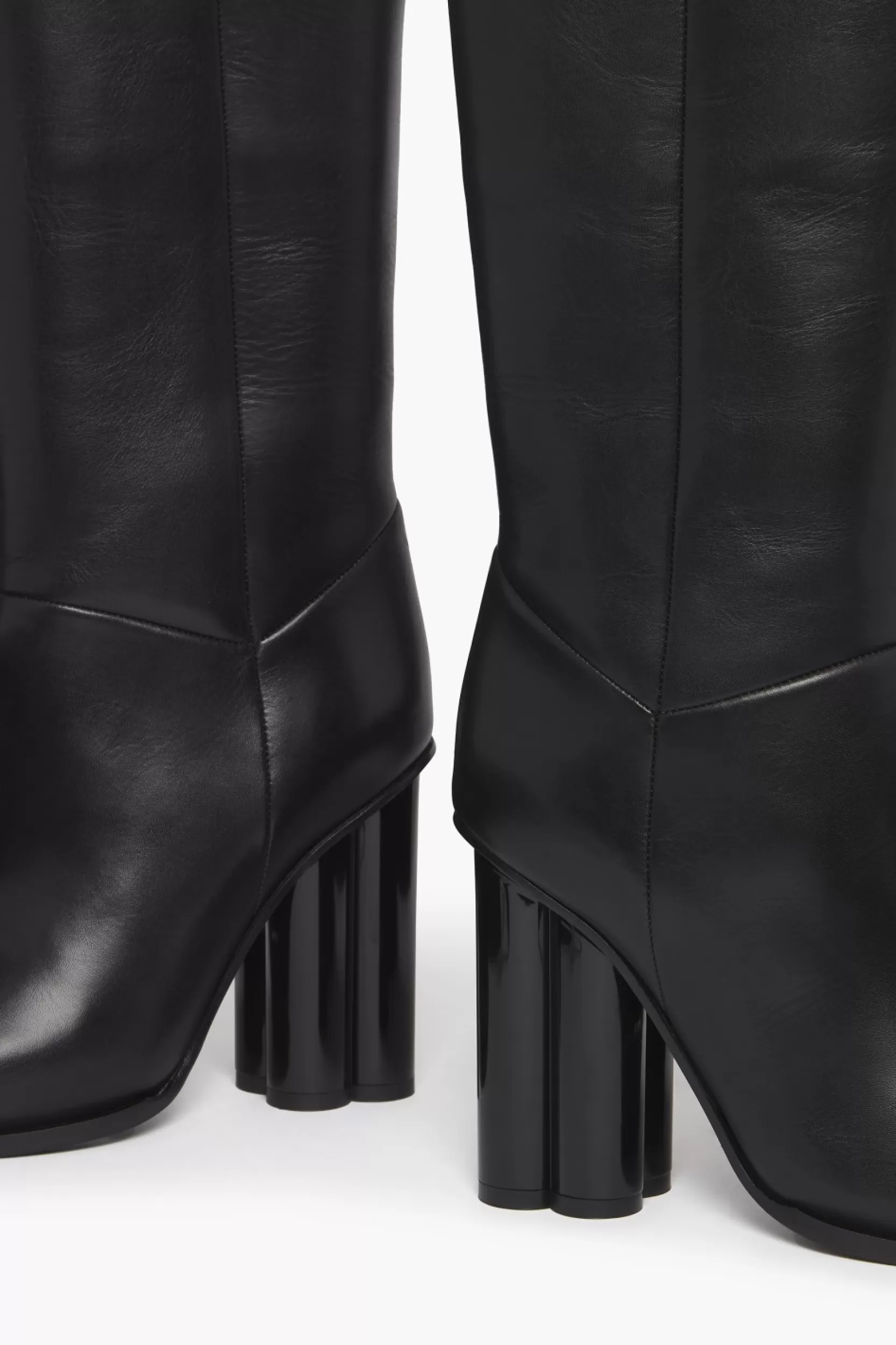 Sonia Rykiel Bottes Mi-Hautes En Cuir Noir Noir / Noir Discount