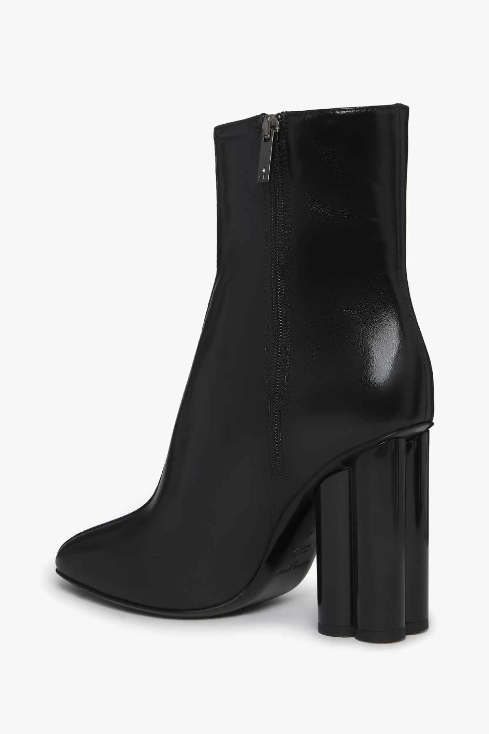 Sonia Rykiel Bottines En Cuir Metallise Noir Noir / Noir Hot