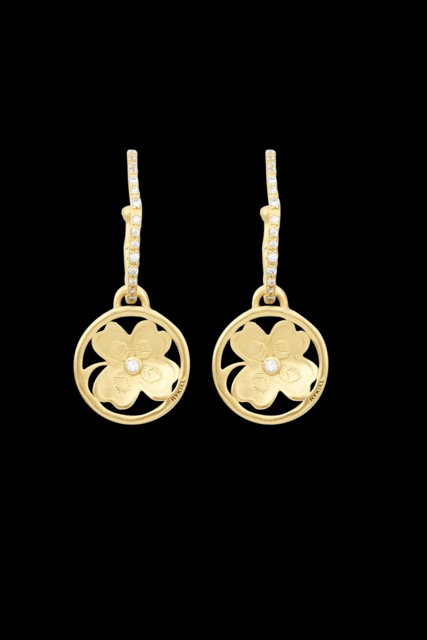 Sonia Rykiel Boucles D'Oreilles Golden Medals Lucky Clover Gold / Jaune Online