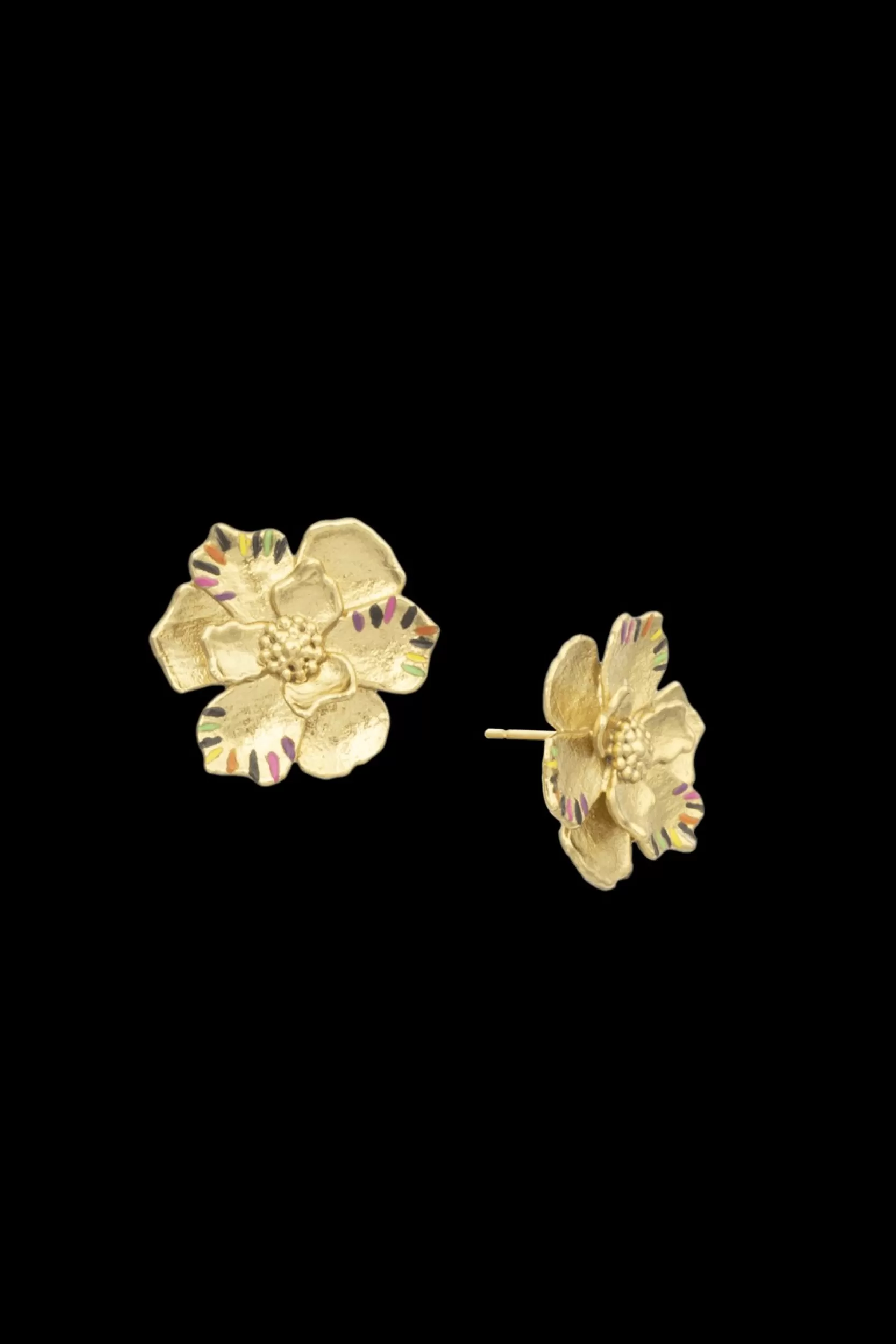 Sonia Rykiel Boucles D'Oreilles Poetic Garden Striped Clover Gold / Jaune Best