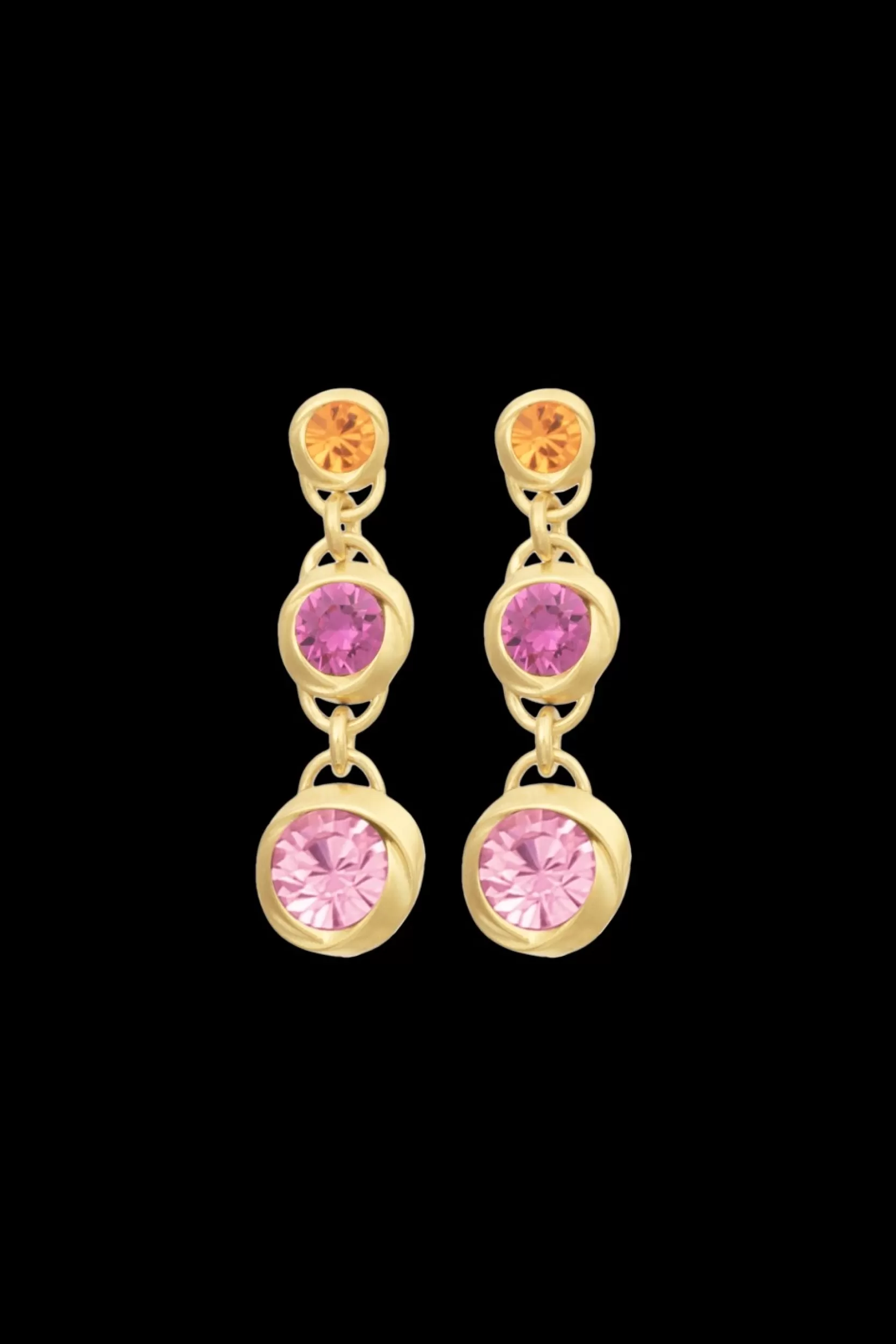 Sonia Rykiel Boucles D'Oreilles Vintage Ribbon Gold / Jaune New