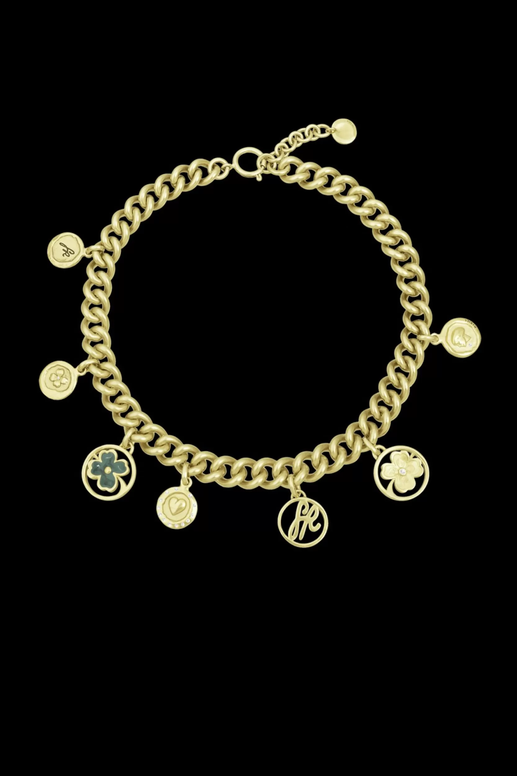 Sonia Rykiel Collier Golden Medals Talismans Gold / Jaune Discount