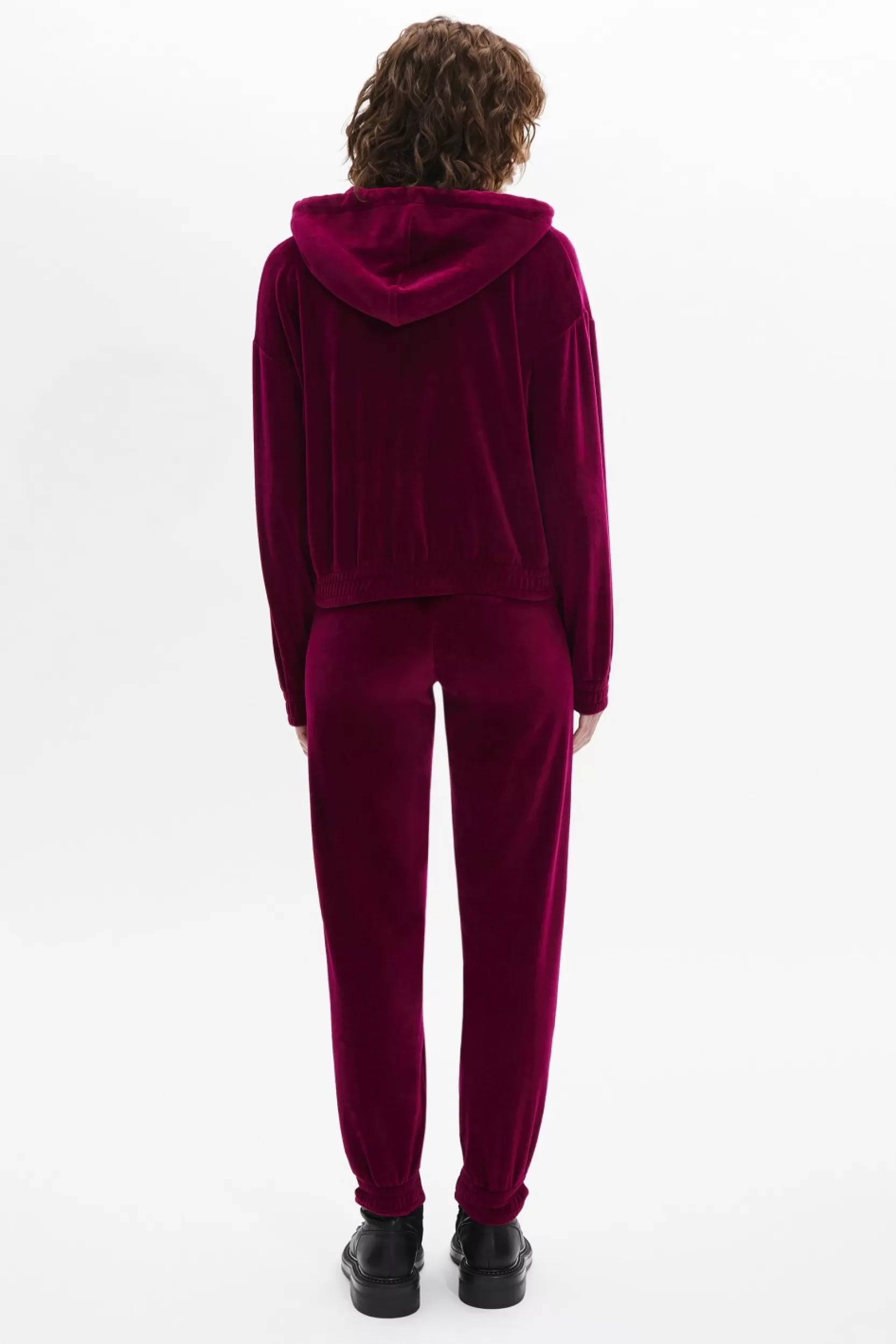 Sonia Rykiel Pantalon De Jogging En Velours Framboise / Rose Clearance