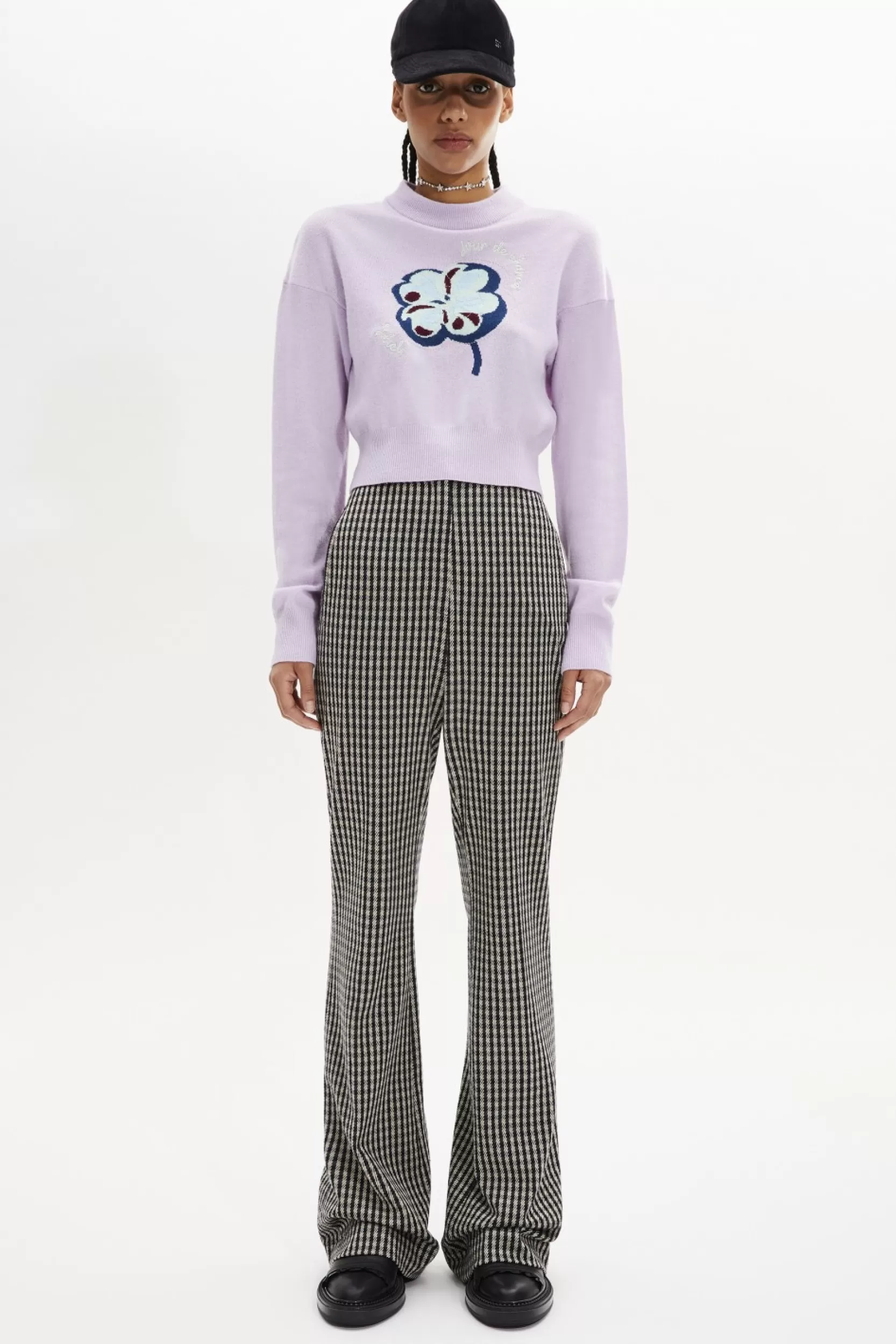 Sonia Rykiel Pull Col Rond A Manches Longues Lilas / Violet Best