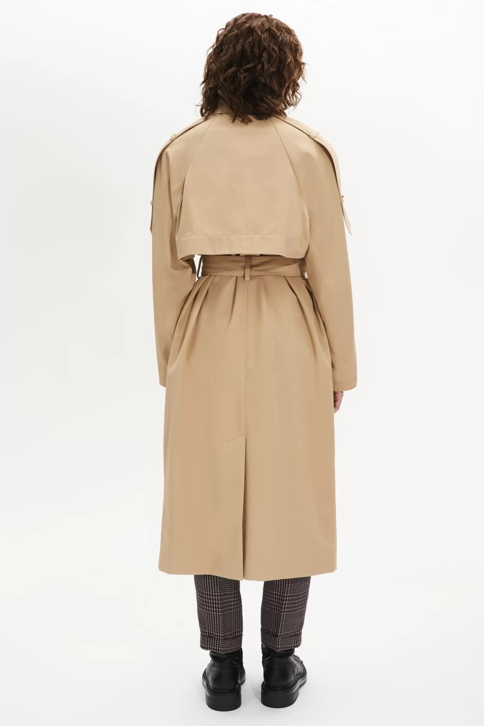 Sonia Rykiel Trench Ceinture En Gabardine Beige / Marron Best Sale