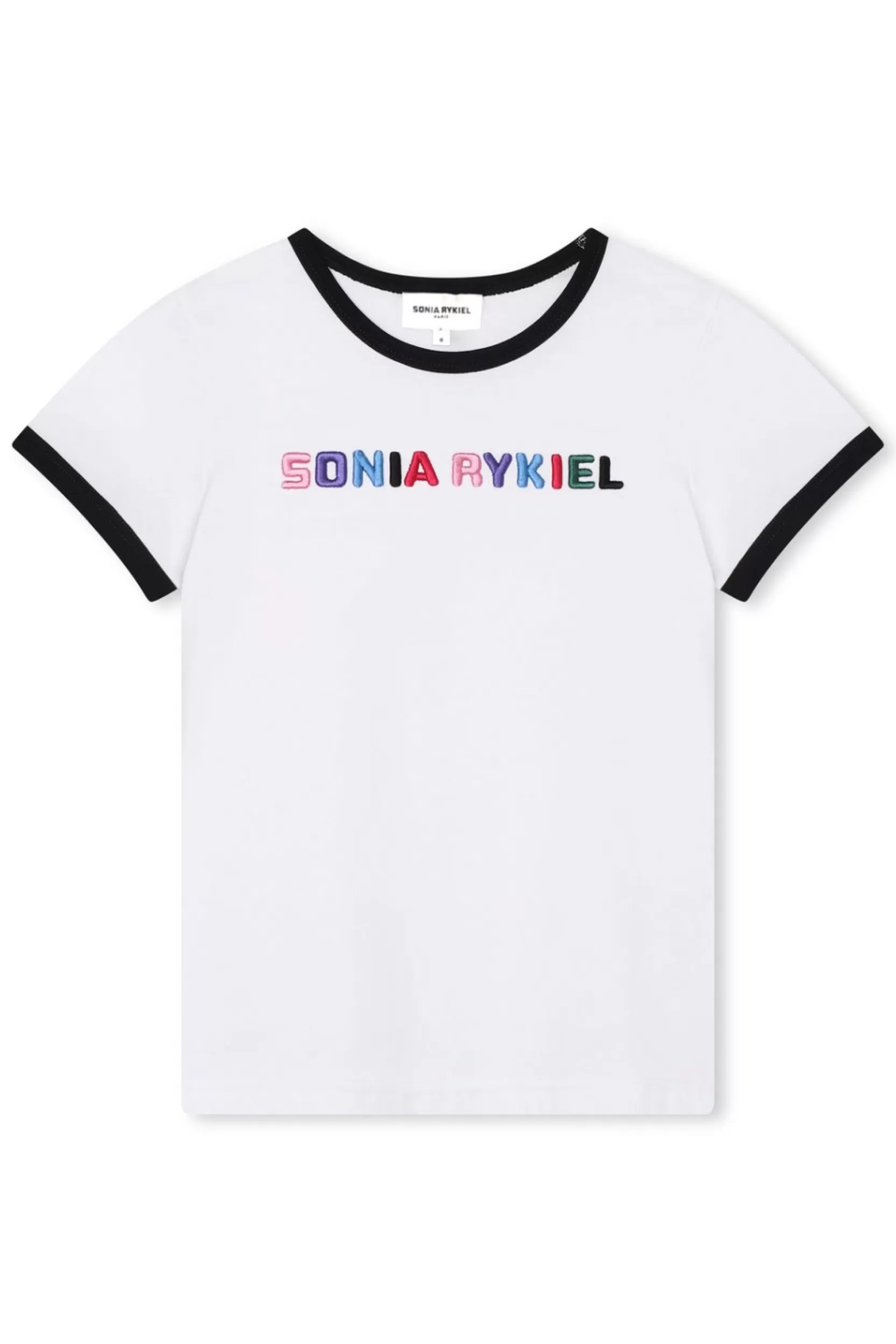 Sonia Rykiel T-Shirt Encolure Ronde Logo Blanc / Blanc Store